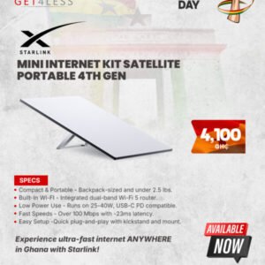 Starlink Mini Portable Satellite Internet Kit-Array Dish Low Latency Weather-Resistant